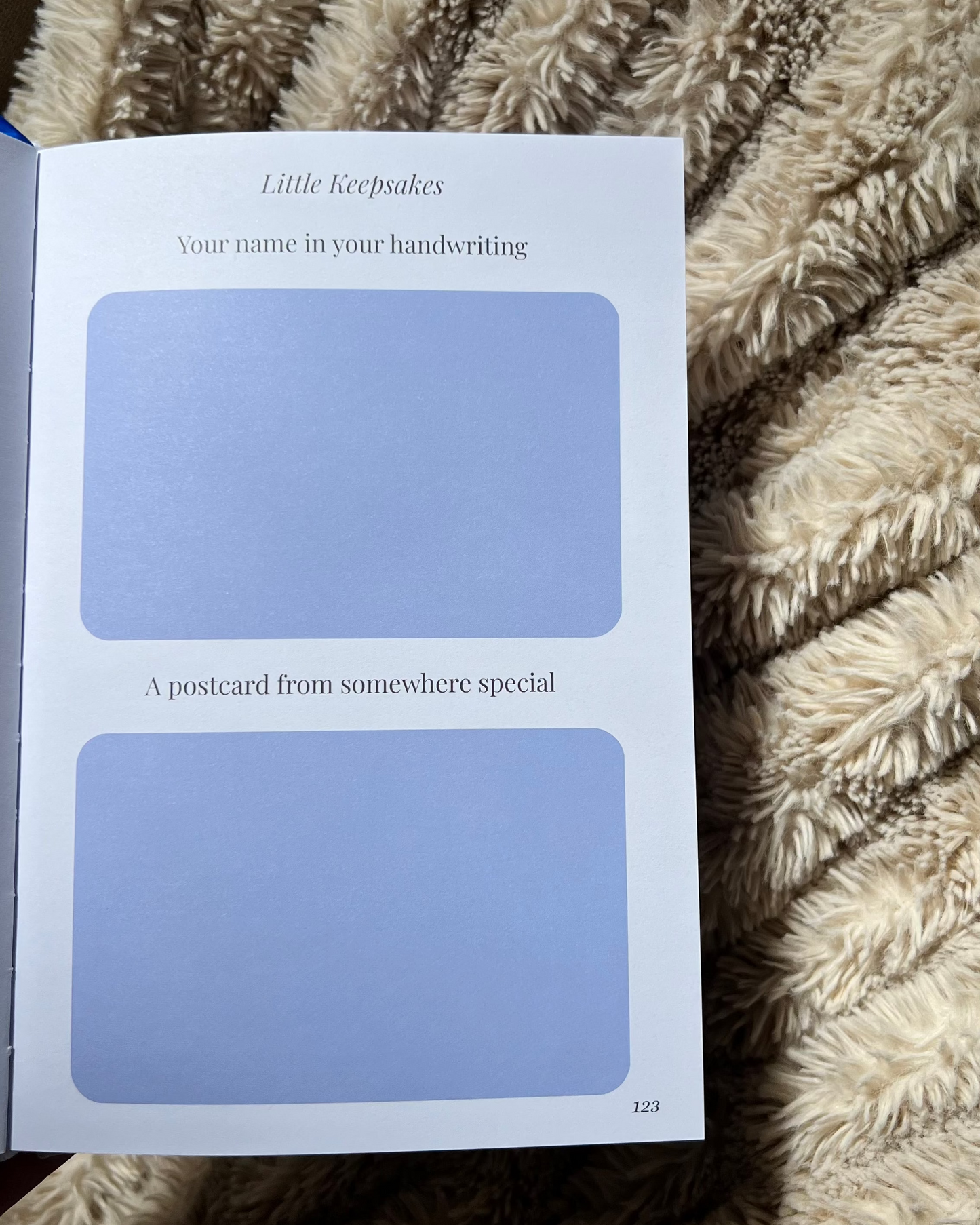 Journal with sections for writing 