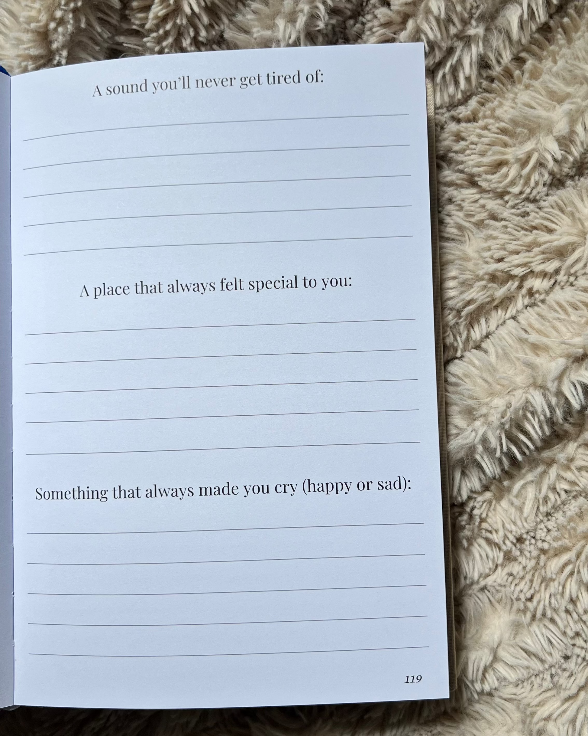 Journal with prompts 